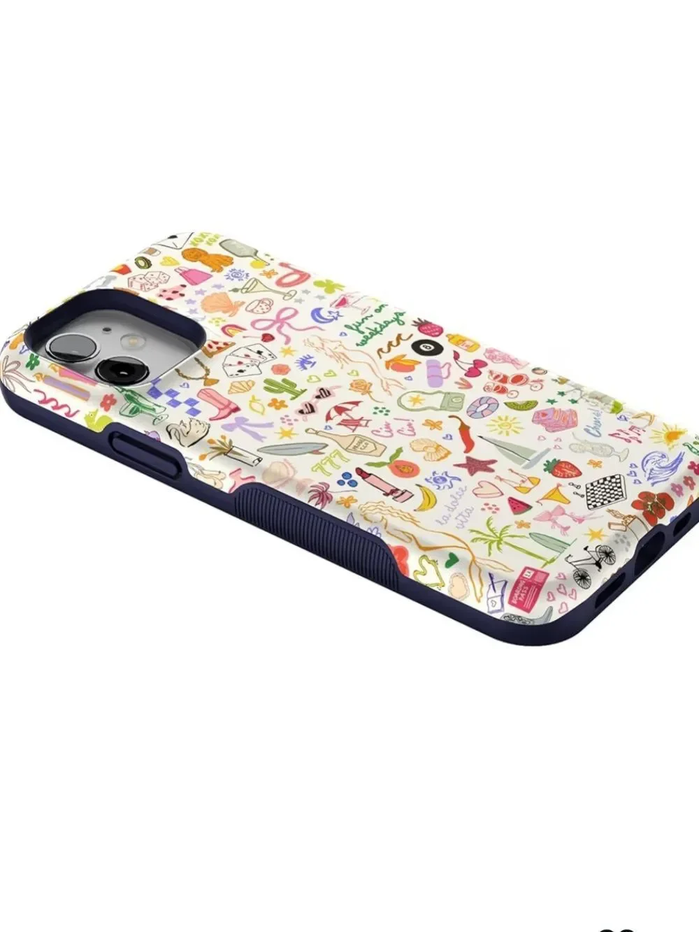 Casely iPhone 12 / 12 Pro case in the popular “Fun on Weekdays” print